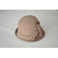 Beige Ladies Wool Felt Hat